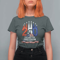 250 Years of Freedom Abraham Lincoln Patriotic T Shirt For Women US Fighter Jets Red White and Blue 1776 to 2026 Semiquincentennial