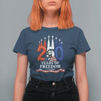 250 Years of Freedom Abraham Lincoln Patriotic T Shirt For Women US Fighter Jets Red White and Blue 1776 to 2026 Semiquincentennial