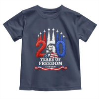 250 Years of Freedom Abraham Lincoln Patriotic Toddler T Shirt US Fighter Jets Red White and Blue 1776 to 2026 Semiquincentennial