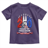 250 Years of Freedom Abraham Lincoln Patriotic Toddler T Shirt US Fighter Jets Red White and Blue 1776 to 2026 Semiquincentennial