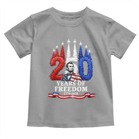 250 Years of Freedom Abraham Lincoln Patriotic Toddler T Shirt US Fighter Jets Red White and Blue 1776 to 2026 Semiquincentennial