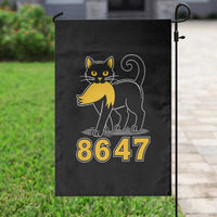 8647 Black Cat Golden Hair Prey Garden Flag Funny Coded Political Satire