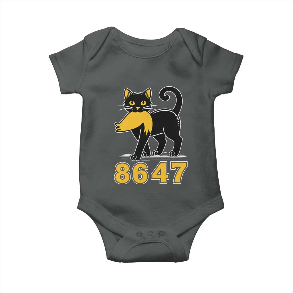 8647 Black Cat Golden Hair Prey Baby Onesie Funny Coded Political Satire