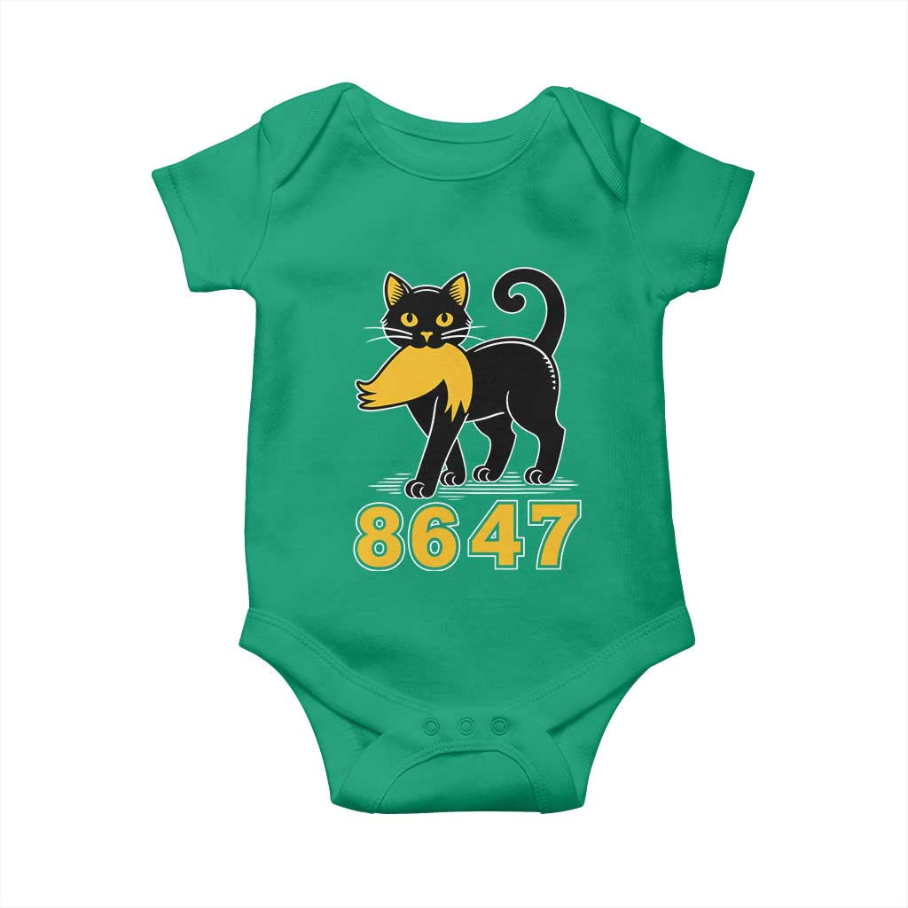 8647 Black Cat Golden Hair Prey Baby Onesie Funny Coded Political Satire
