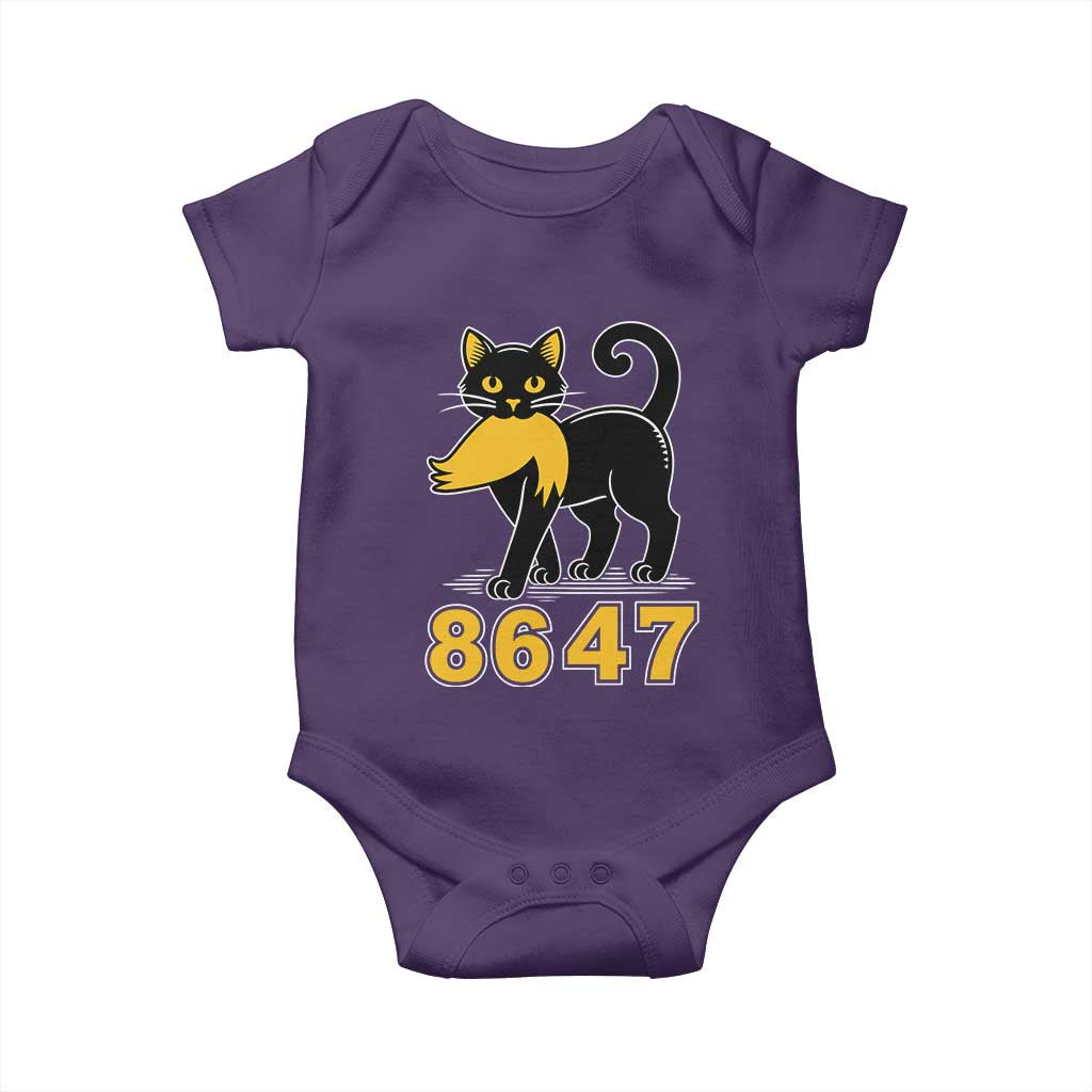 8647 Black Cat Golden Hair Prey Baby Onesie Funny Coded Political Satire