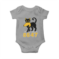 8647 Black Cat Golden Hair Prey Baby Onesie Funny Coded Political Satire