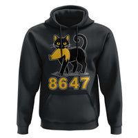 8647 Black Cat Golden Hair Prey Hoodie Funny Coded Political Satire