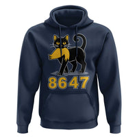 8647 Black Cat Golden Hair Prey Hoodie Funny Coded Political Satire