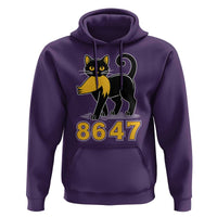 8647 Black Cat Golden Hair Prey Hoodie Funny Coded Political Satire