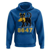 8647 Black Cat Golden Hair Prey Hoodie Funny Coded Political Satire