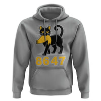 8647 Black Cat Golden Hair Prey Hoodie Funny Coded Political Satire