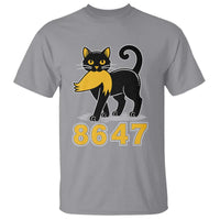 8647 Black Cat Golden Hair Prey T Shirt Funny Coded Political Satire