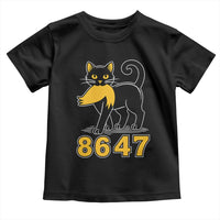 8647 Black Cat Golden Hair Prey Toddler T Shirt Funny Coded Political Satire