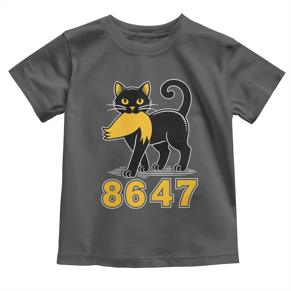 8647 Black Cat Golden Hair Prey Toddler T Shirt Funny Coded Political Satire