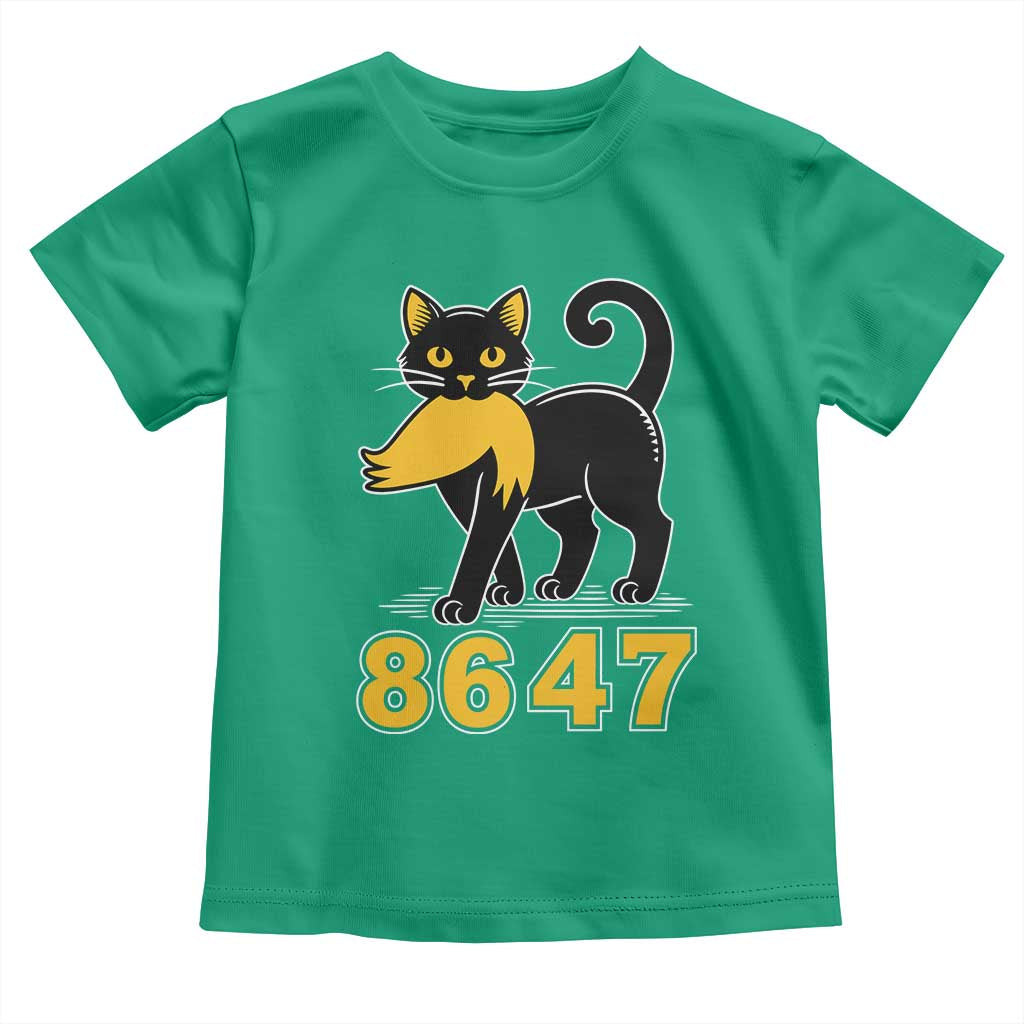 8647 Black Cat Golden Hair Prey Toddler T Shirt Funny Coded Political Satire