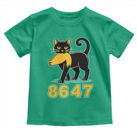 8647 Black Cat Golden Hair Prey Toddler T Shirt Funny Coded Political Satire