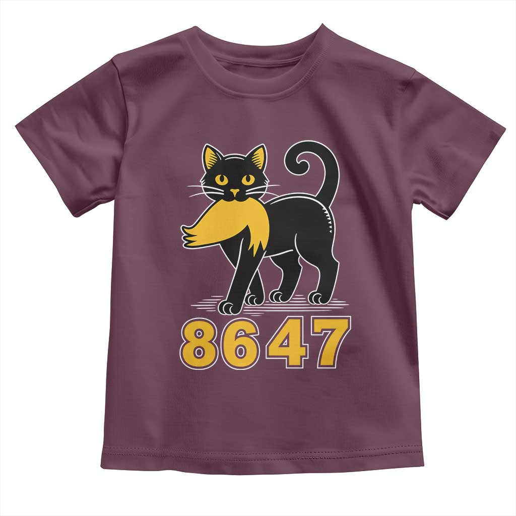 8647 Black Cat Golden Hair Prey Toddler T Shirt Funny Coded Political Satire