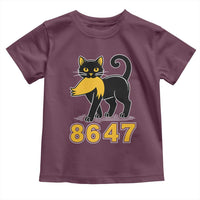 8647 Black Cat Golden Hair Prey Toddler T Shirt Funny Coded Political Satire