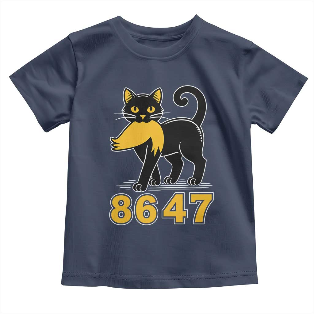 8647 Black Cat Golden Hair Prey Toddler T Shirt Funny Coded Political Satire