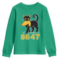 8647 Black Cat Golden Hair Prey Youth Sweatshirt Funny Coded Political Satire