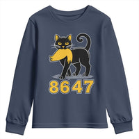 8647 Black Cat Golden Hair Prey Youth Sweatshirt Funny Coded Political Satire