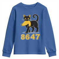 8647 Black Cat Golden Hair Prey Youth Sweatshirt Funny Coded Political Satire