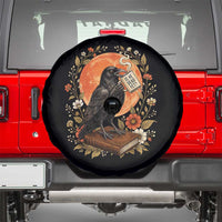 Is He Dead Yet Raven Drinking Coffee Spare Tire Cover Vintage Book Political Dark Humor
