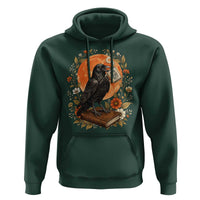 Is He Dead Yet Raven Drinking Coffee Hoodie Vintage Book Political Dark Humor