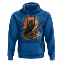 Is He Dead Yet Raven Drinking Coffee Hoodie Vintage Book Political Dark Humor