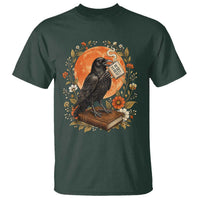 Is He Dead Yet Raven Drinking Coffee T Shirt Vintage Book Political Dark Humor