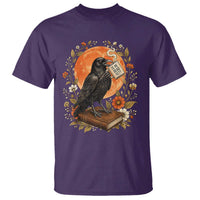 Is He Dead Yet Raven Drinking Coffee T Shirt Vintage Book Political Dark Humor