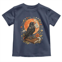 Is He Dead Yet Raven Drinking Coffee Toddler T Shirt Vintage Book Political Dark Humor