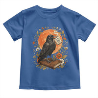 Is He Dead Yet Raven Drinking Coffee Toddler T Shirt Vintage Book Political Dark Humor