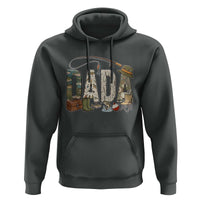 Best Fishing Dada Retro Vintage Outdoorsman Hoodie Bass Angler Dad Fisherman Fathers Day Gift for Men
