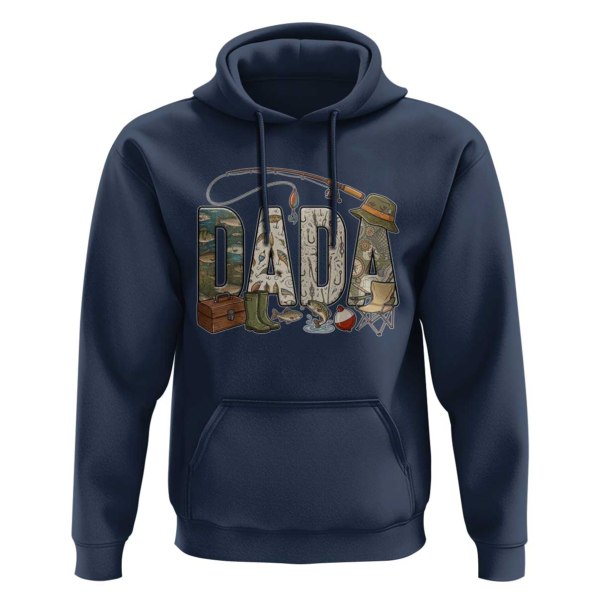 Best Fishing Dada Retro Vintage Outdoorsman Hoodie Bass Angler Dad Fisherman Fathers Day Gift for Men