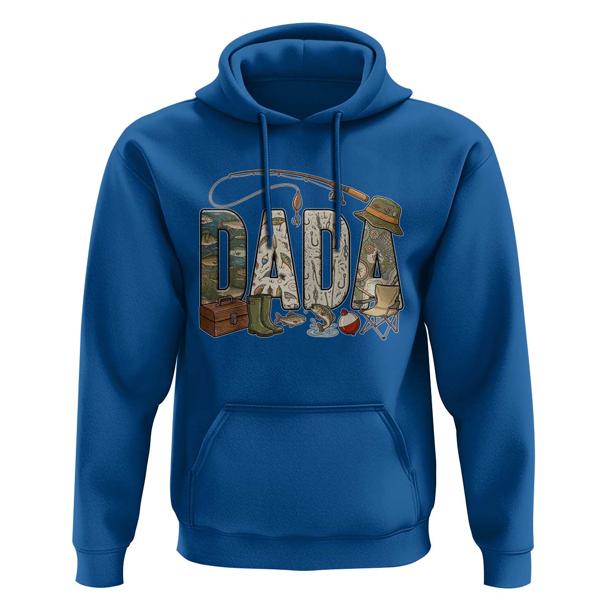 Best Fishing Dada Retro Vintage Outdoorsman Hoodie Bass Angler Dad Fisherman Fathers Day Gift for Men