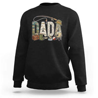 Best Fishing Dada Retro Vintage Outdoorsman Sweatshirt Bass Angler Dad Fisherman Fathers Day Gift for Men