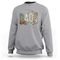 Best Fishing Dada Retro Vintage Outdoorsman Sweatshirt Bass Angler Dad Fisherman Fathers Day Gift for Men