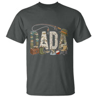Best Fishing Dada Retro Vintage Outdoorsman T Shirt Bass Angler Dad Fisherman Fathers Day Gift for Men