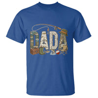Best Fishing Dada Retro Vintage Outdoorsman T Shirt Bass Angler Dad Fisherman Fathers Day Gift for Men