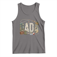 Best Fishing Dada Retro Vintage Outdoorsman Tank Top Bass Angler Dad Fisherman Fathers Day Gift for Men