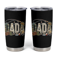 Best Fishing Dada Retro Vintage Outdoorsman Tumbler Cup Bass Angler Dad Fisherman Fathers Day Gift for Men