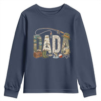 Best Fishing Dada Retro Vintage Outdoorsman Youth Sweatshirt Bass Angler Dad Fisherman Fathers Day Gift for Men