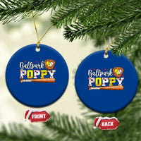 Ballpark Poppy Baseball and Softball Grandpa Ceramic Ornament Sports Grandfather Game Day Birthday Gifts