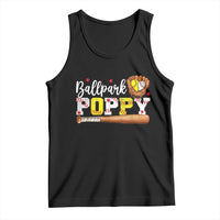 Ballpark Poppy Baseball and Softball Grandpa Tank Top Sports Grandfather Game Day Birthday Gifts