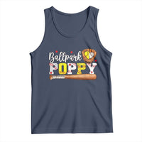 Ballpark Poppy Baseball and Softball Grandpa Tank Top Sports Grandfather Game Day Birthday Gifts