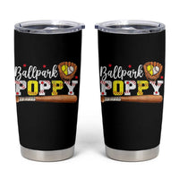 Ballpark Poppy Baseball and Softball Grandpa Tumbler Cup Sports Grandfather Game Day Birthday Gifts