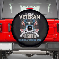 Veteran Spare Tire Cover My Oath Of Enlistment Has No Expiration Date American Bald Eagle US Flag