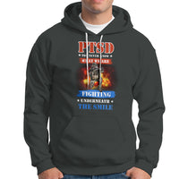 Veteran PTSD Hoodie You Never Know What We Are Fighting Underneath The Smile - Wonder Print Shop