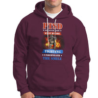 Veteran PTSD Hoodie You Never Know What We Are Fighting Underneath The Smile - Wonder Print Shop